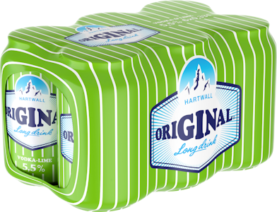 Hartwall Original Long Drink Vodka-Lime 5,5% 0,33l 6-pack