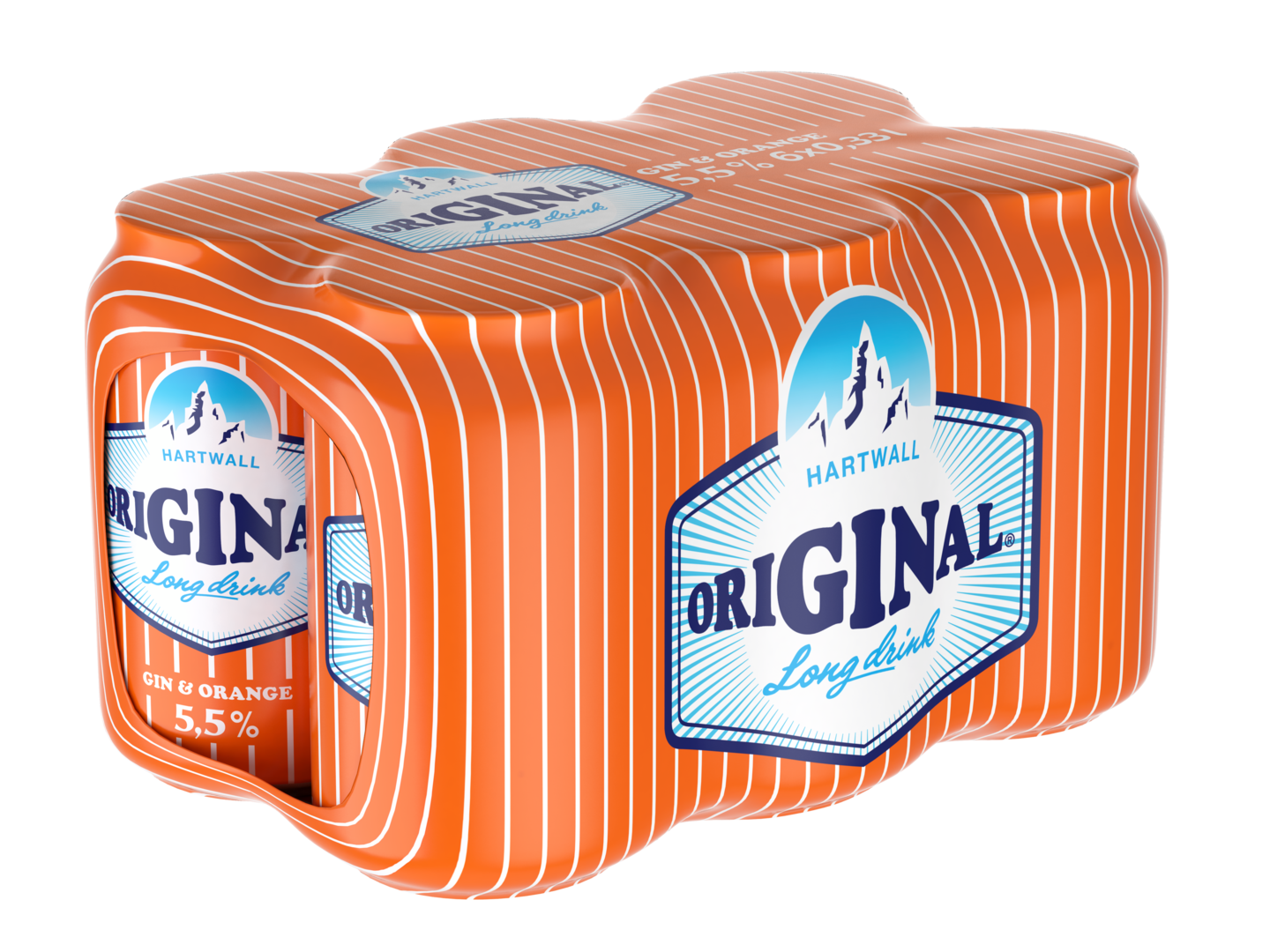 Hartwall Original Orange Long Drink 5,5% 0,33l 6-pack DOLLY