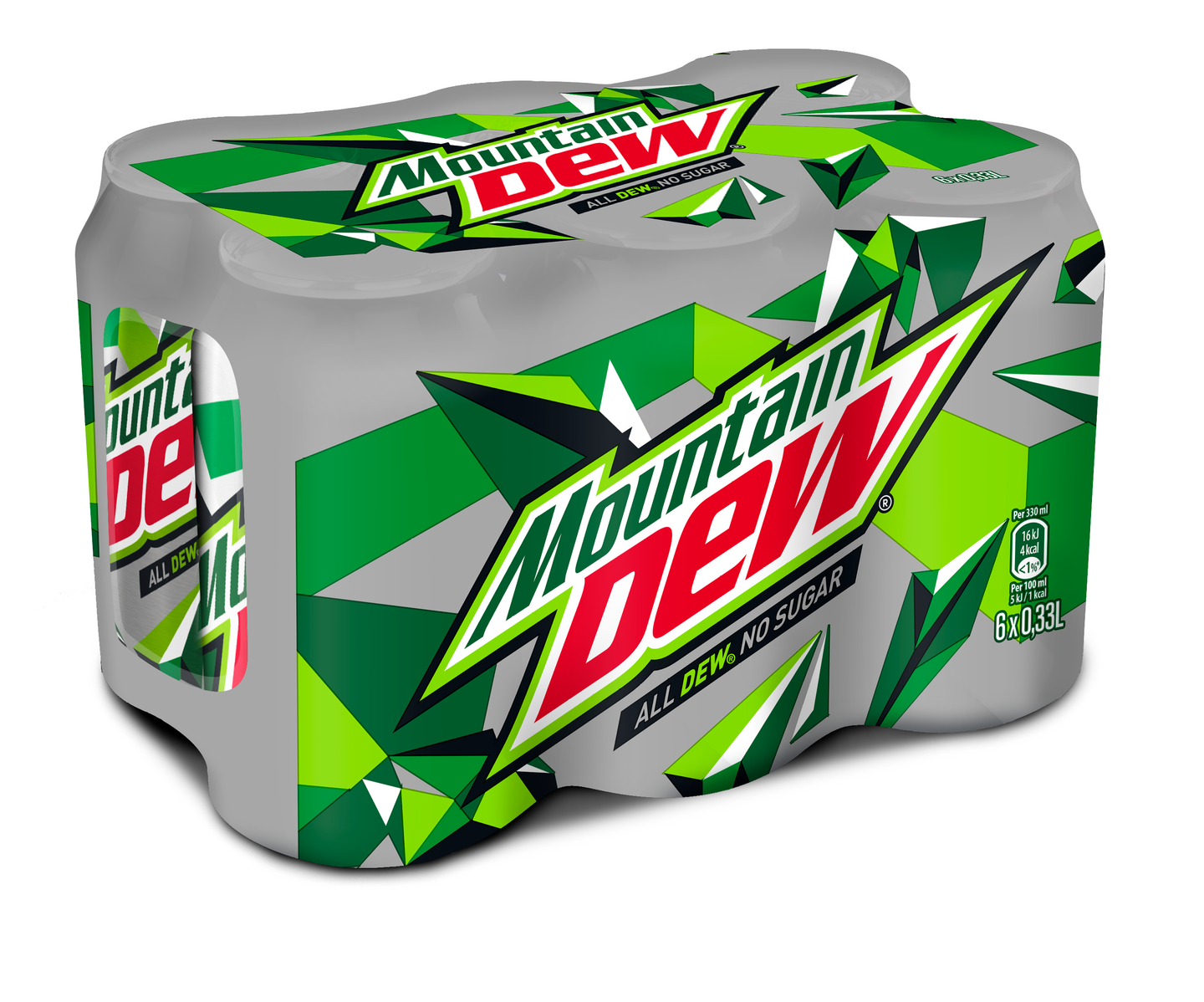 Mountain Dew No Sugar 0,33l 6-pack