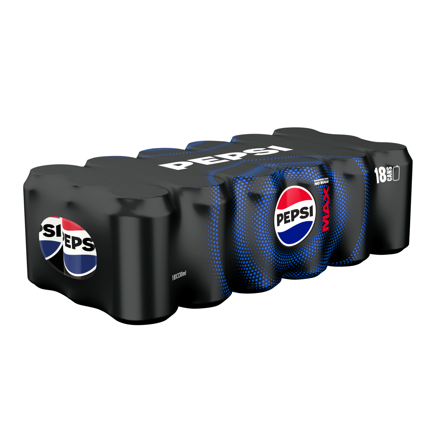Pepsi Max virvoitusjuoma 0,33l 18-pack