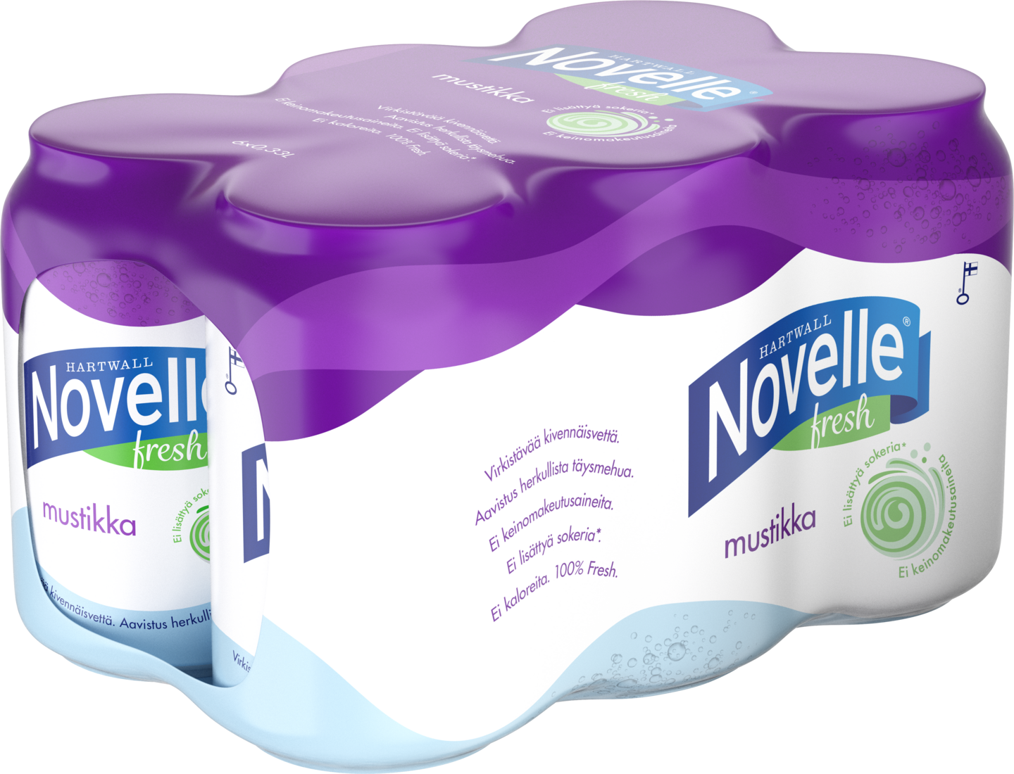 Hartwall Novelle Fresh mustikka 0,33l 6-pack