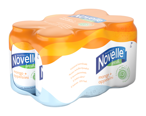 Hartwall Novelle Fresh mango-appelsiini 0,33l 6-pack