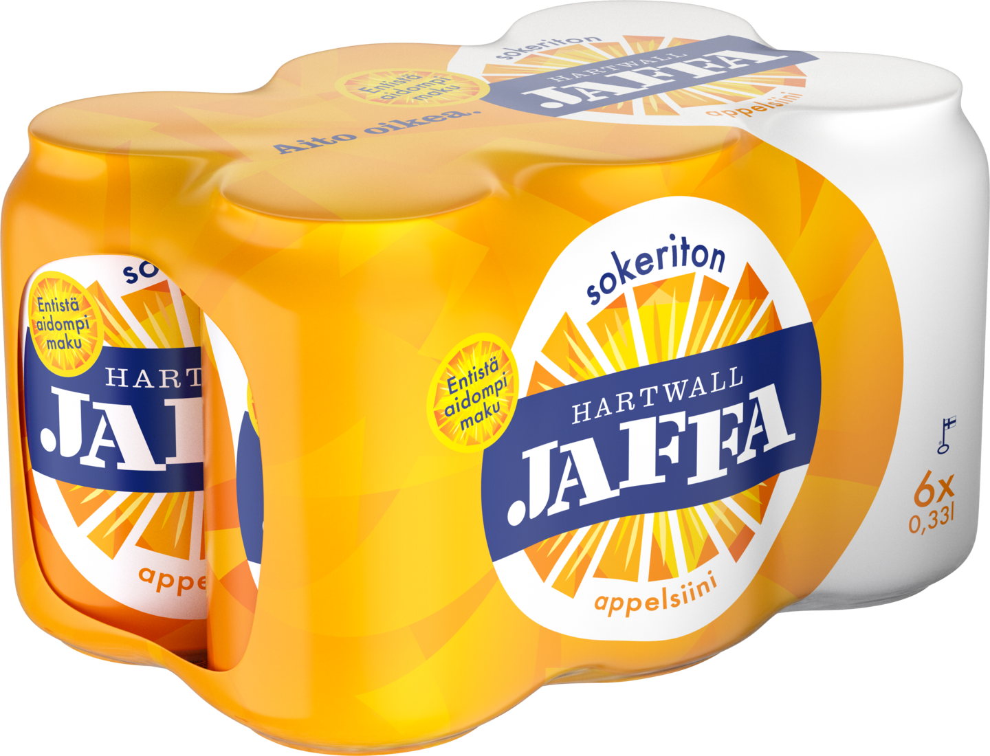 Hartwall Jaffa Appelsiini sokeriton virvoitusjuoma 0,33l 6-pack