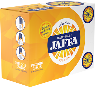 Hartwall Jaffa Appelsiini sokeriton virvoitusjuoma 0,33l 12-pack