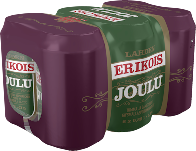 Lahden Erikois Jouluolut olut 5,3% 0,33l 6-pack DOLLY