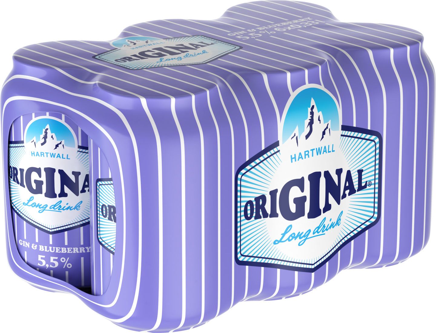 Hartwall Original Long Drink Blueberry 5,5% 0,33l 6-pack