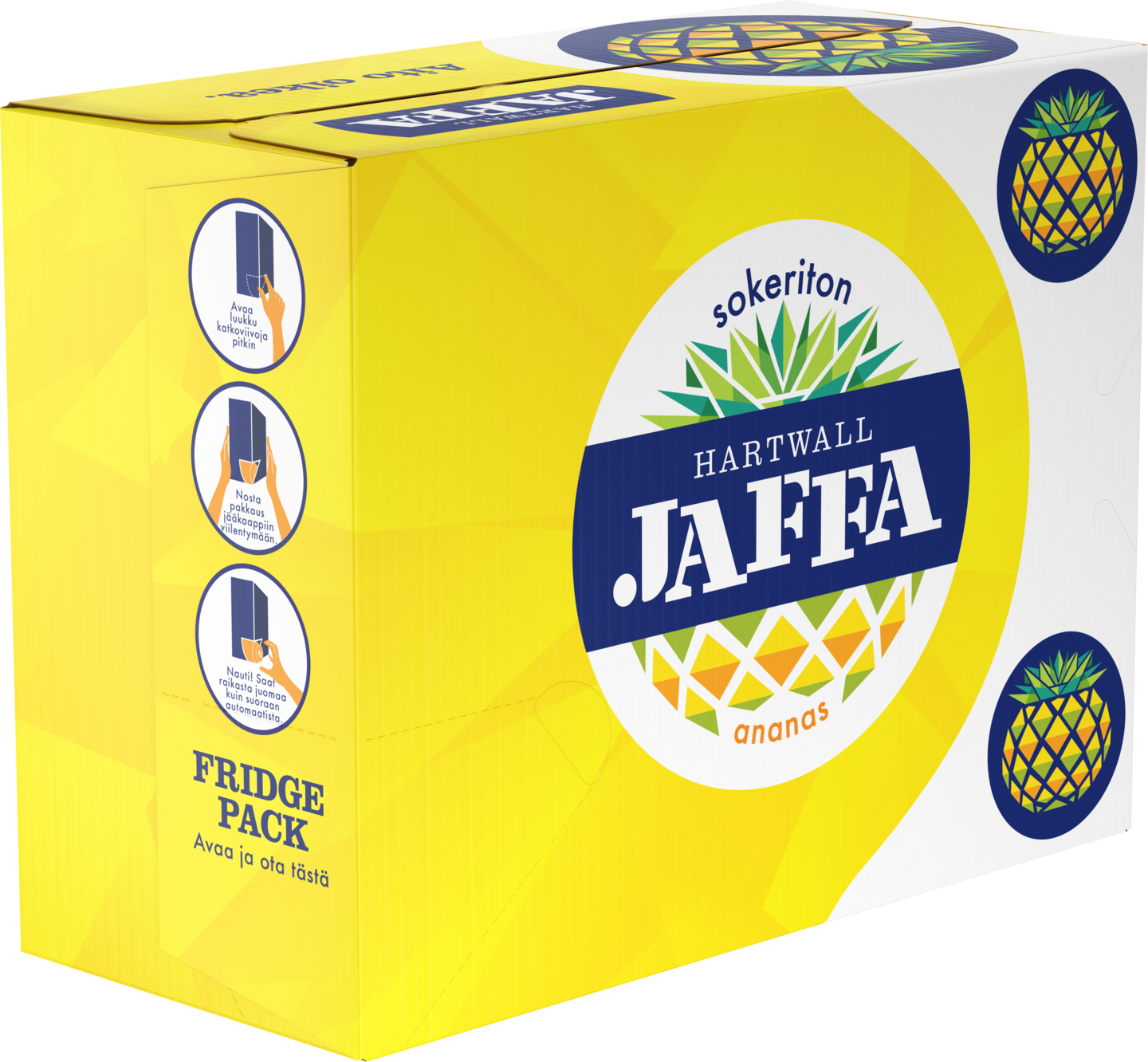 Hartwall Jaffa Ananas sokeriton virvoitusjuoma 0,33l 12-pack