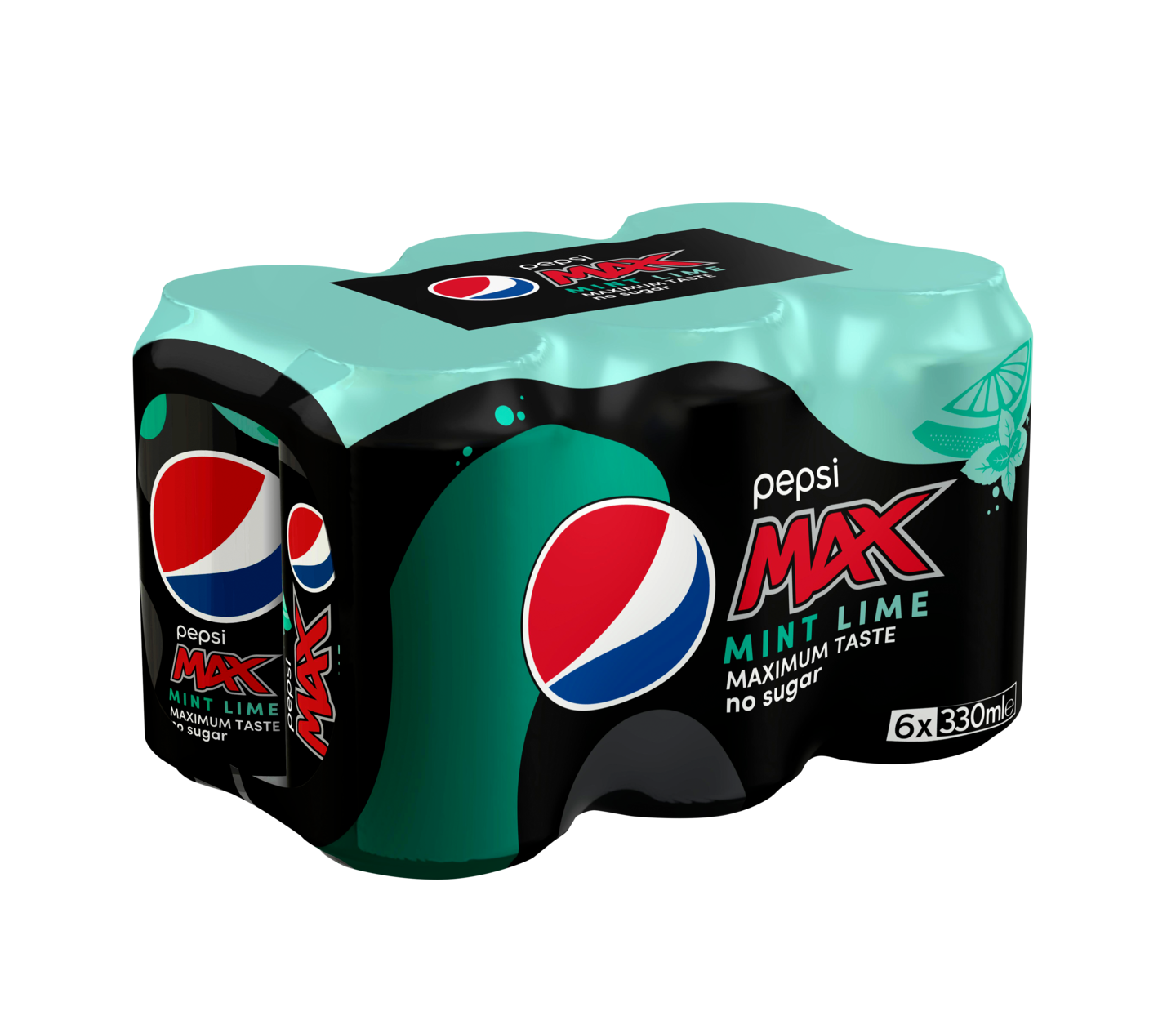 Pepsi Max Mint-Lime virvoitusjuoma 0,33l 6-pack