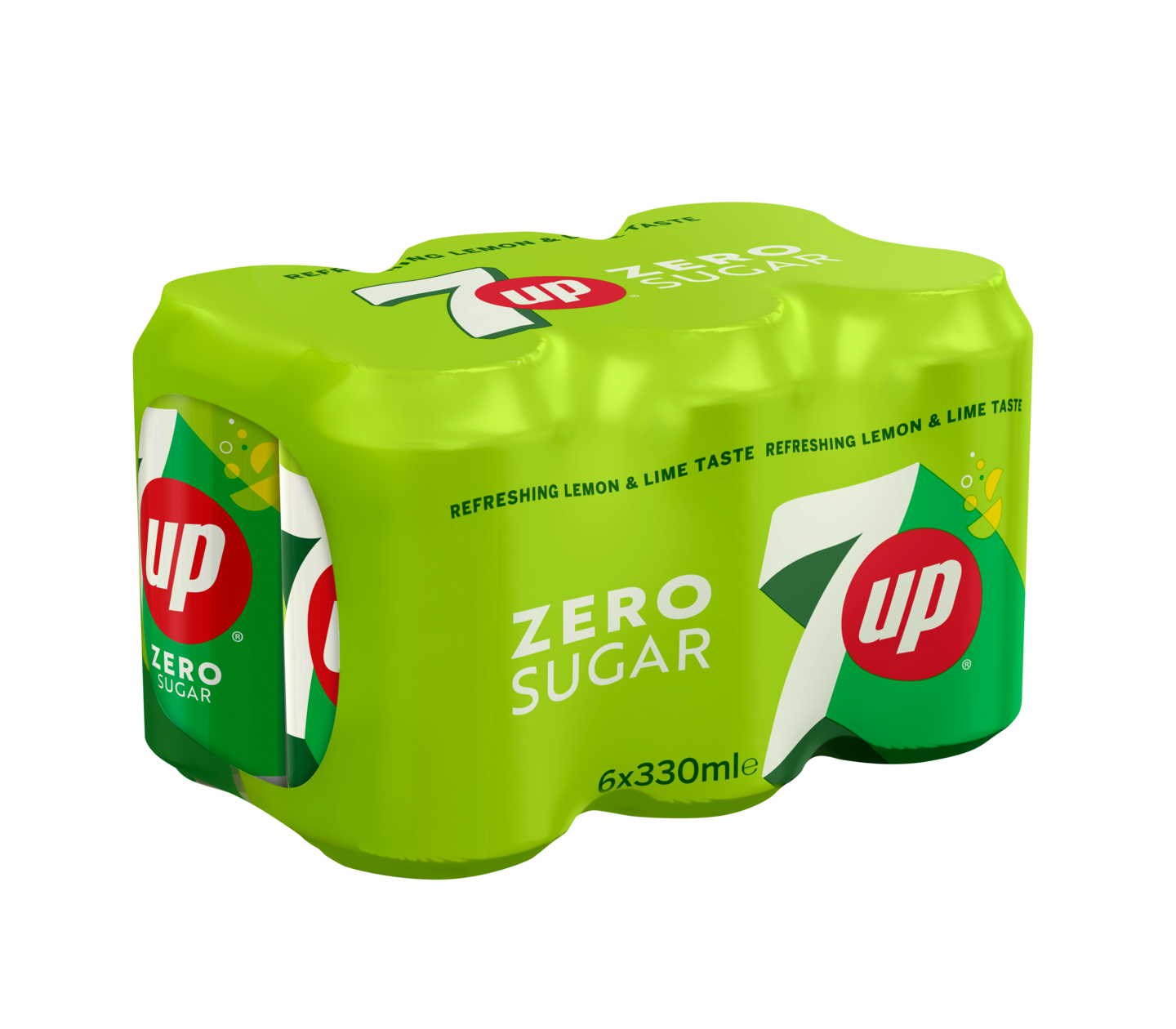 7UP Zero Sugar virvoitusjuoma 0,33l 6-pack