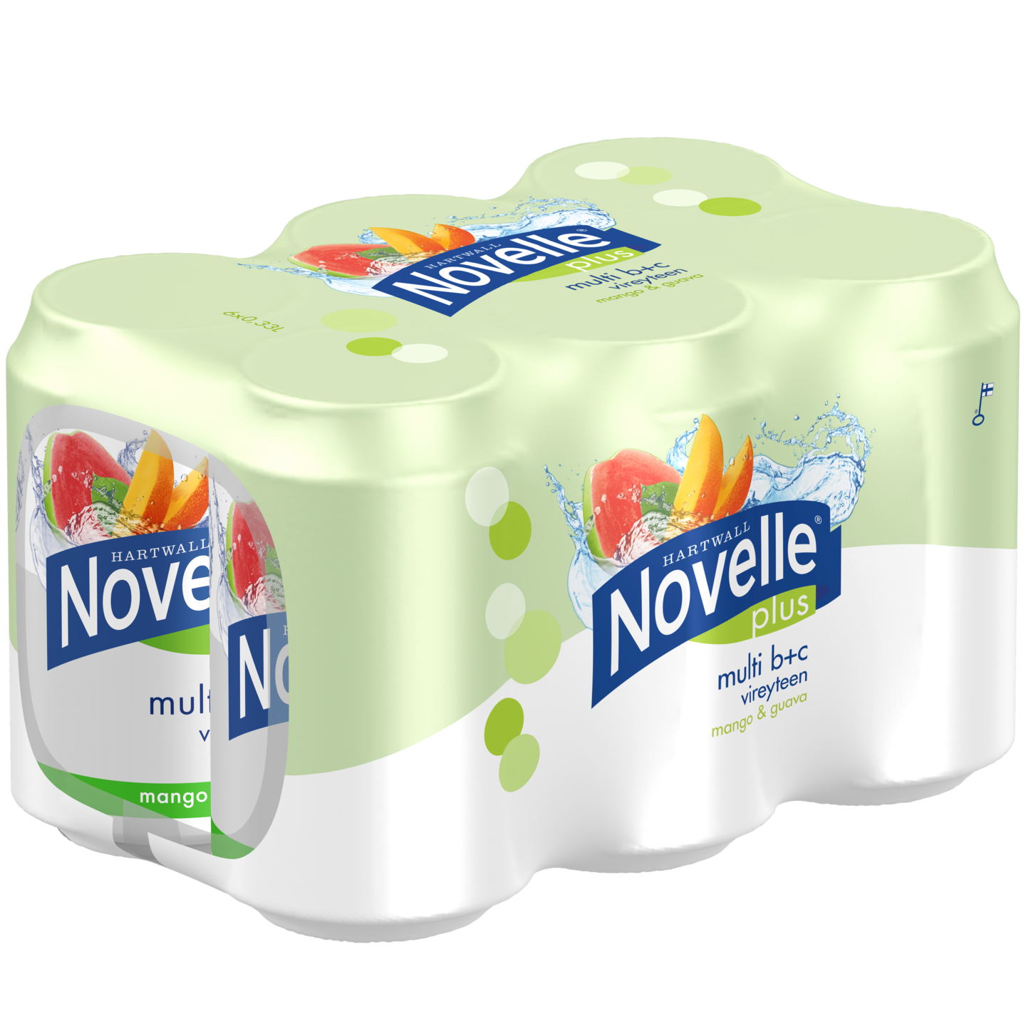 Novelle Plus Multi B+C vitaminisoitu vesi 0,33l 6-pack