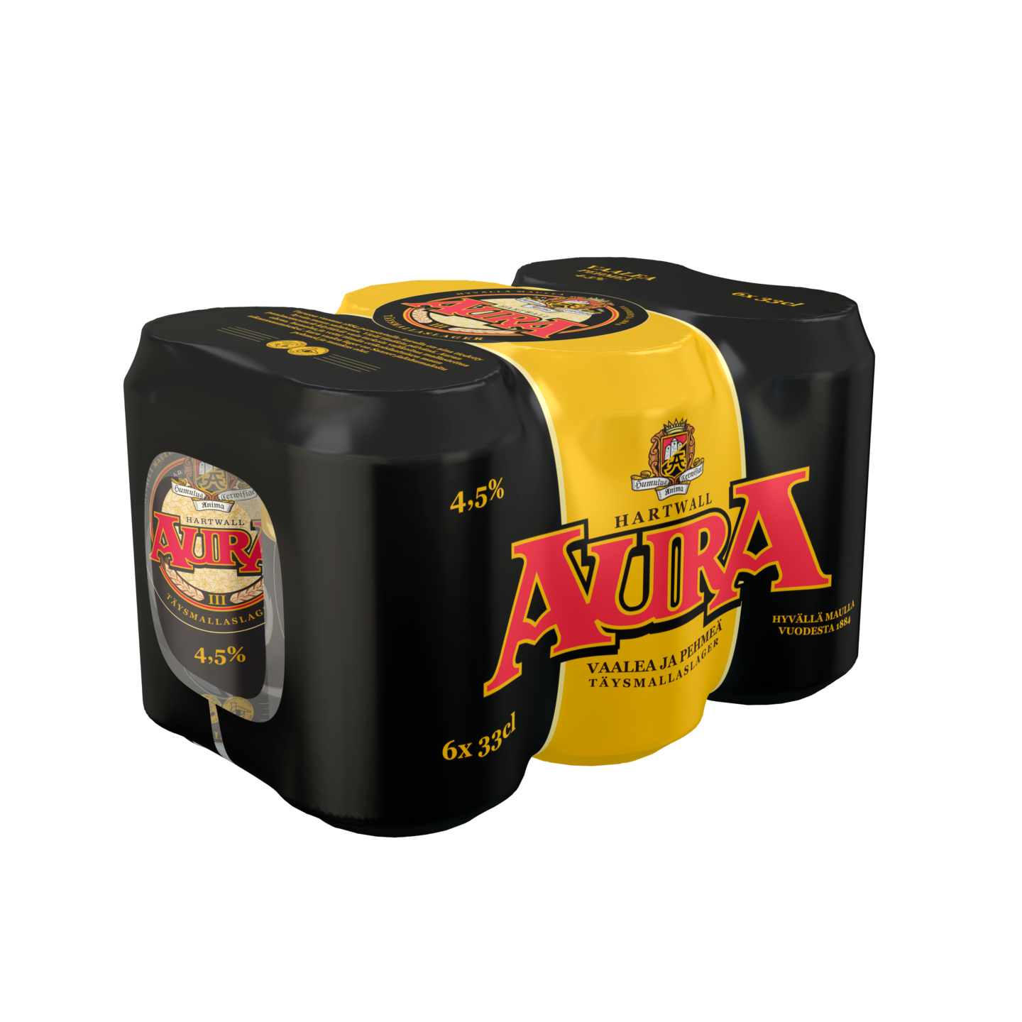 Aura olut 4,5% 0,33l 6-pack