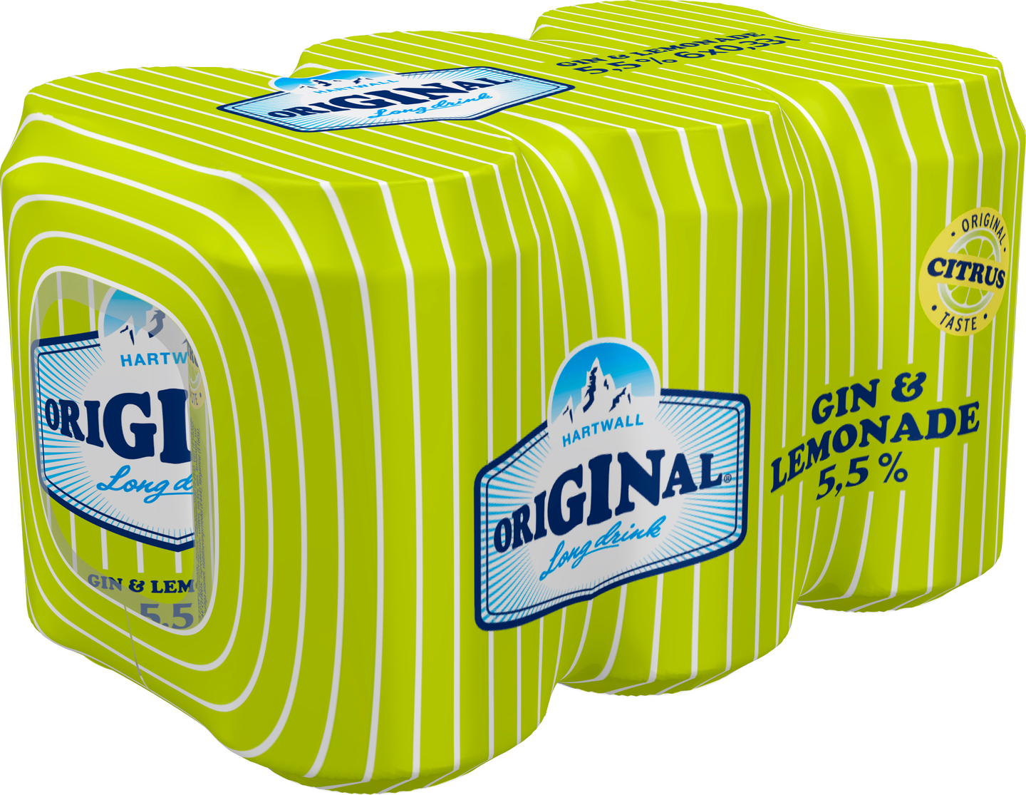 Hartwall Original Long Drink Lemonade 5,5% 0,33l 6-pack