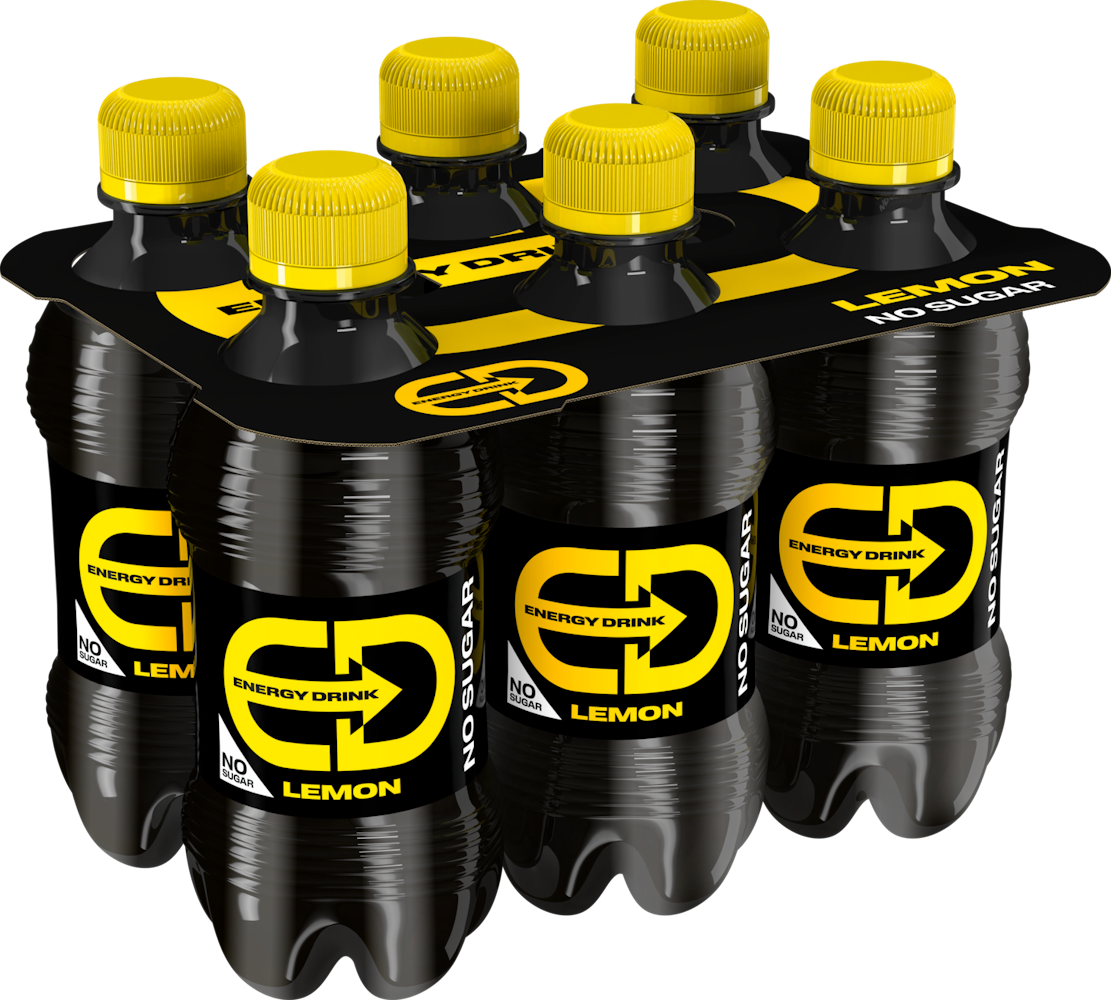 ED Lemon No Sugar energiajuoma 0,33l 6-pack - HoReCa-tukku Kespro
