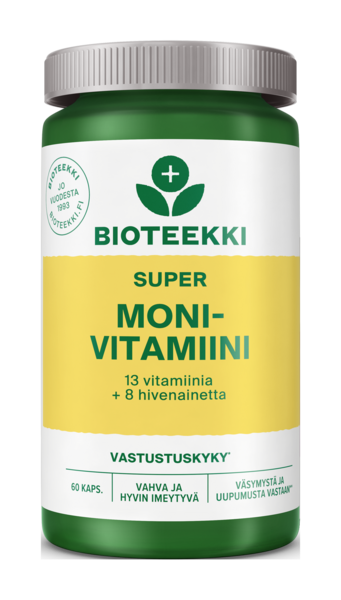 Bioteekin Super Monivitamiini 60kaps 48g | K-Ruoka Verkkokauppa