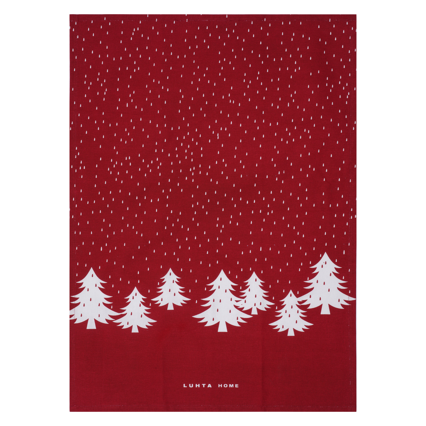 Luhta Home Kuusikko keittiöpyyhe 50x70 cm tulipunainen