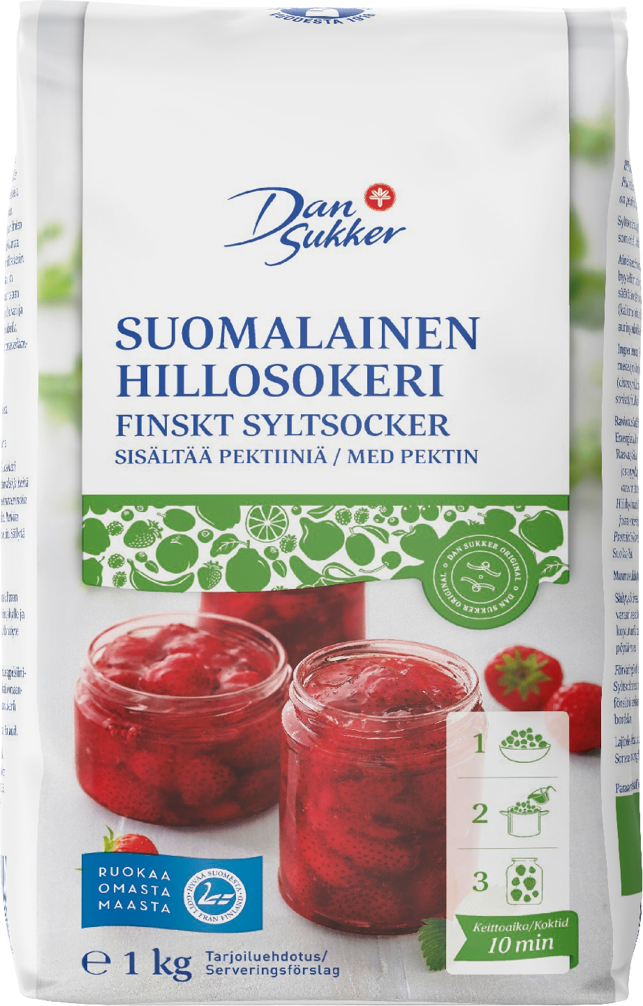 Dansukker hillosokeri 1kg PUOLILAVA