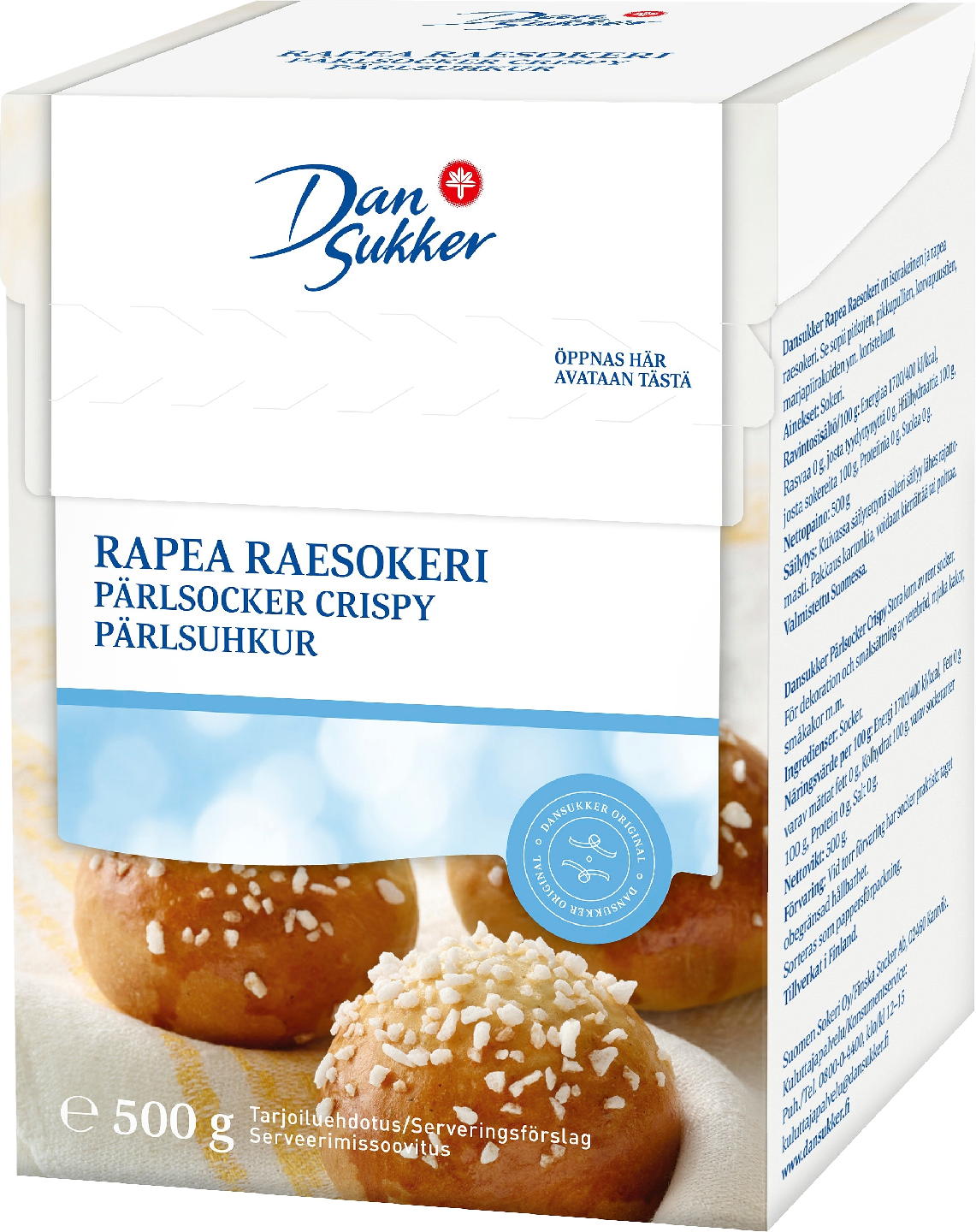 Dansukker rapea raesokeri 500g