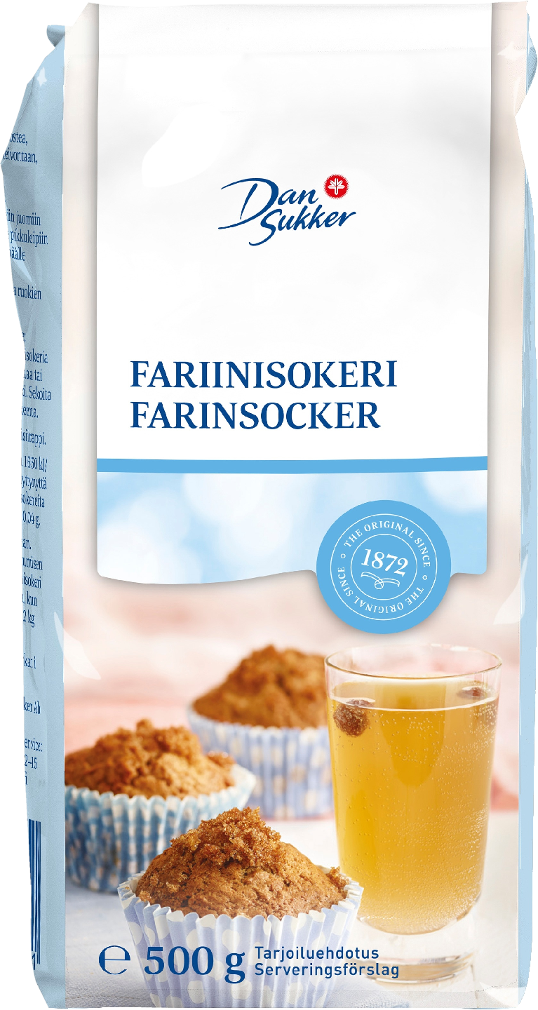 Dansukker 500g Fariinisokeri 1/4LAVA