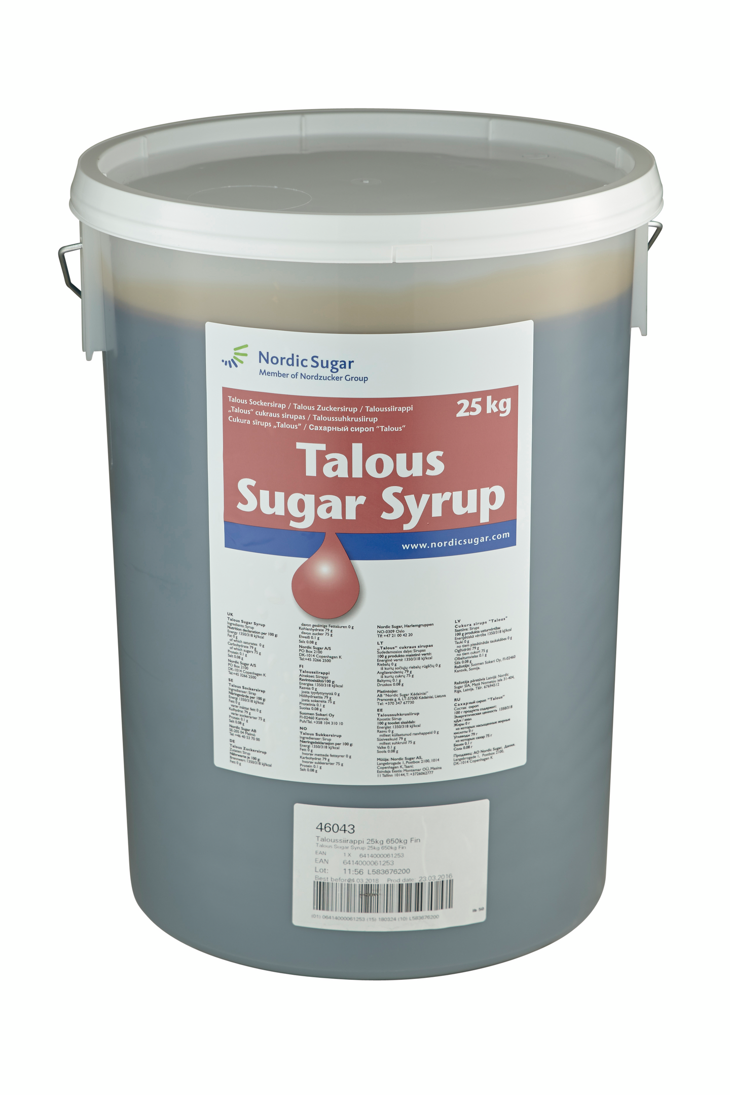Nordic Sugar 25kg Taloussiirappi LAVA