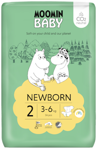 Moomin Baby teippivaippa S2 56kpl 3-6kg