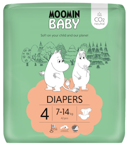 Moomin Baby teippivaippa S4 42kpl 7-14kg