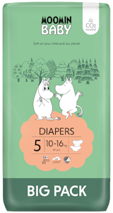 Moomin Baby teippivaippa S5 60kpl 10-16kg Big Pack