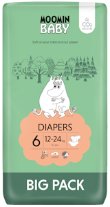 Moomin Baby teippivaippa S6 51kpl 12-24kg Big Pack