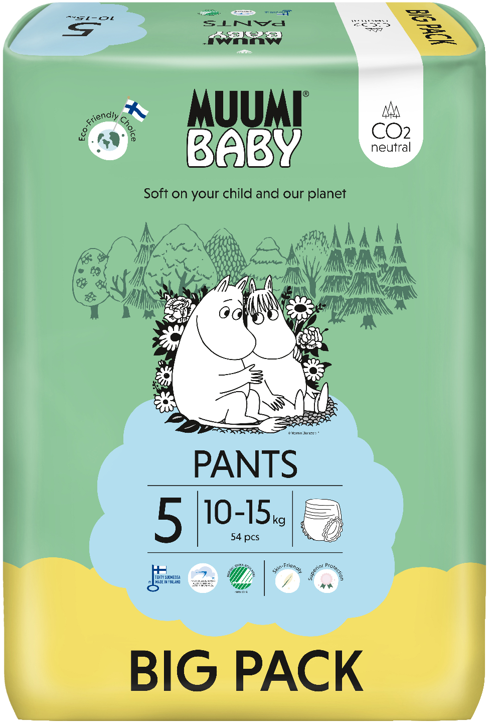 Muumi Baby Pants s5 housuvaippa 10-15kg 54kpl Big Pack
