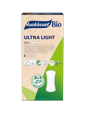 Vuokkoset Bio pikkuhousunsuoja 24kpl Ultra Light