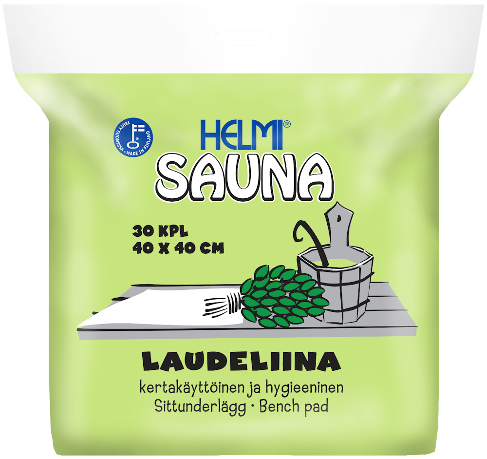 Helmi Sauna laudeliina 40x40cm 30kpl/pkt — HoReCa-tukku Kespro