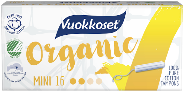 Vuokkoset Organic tamponi 16kpl mini