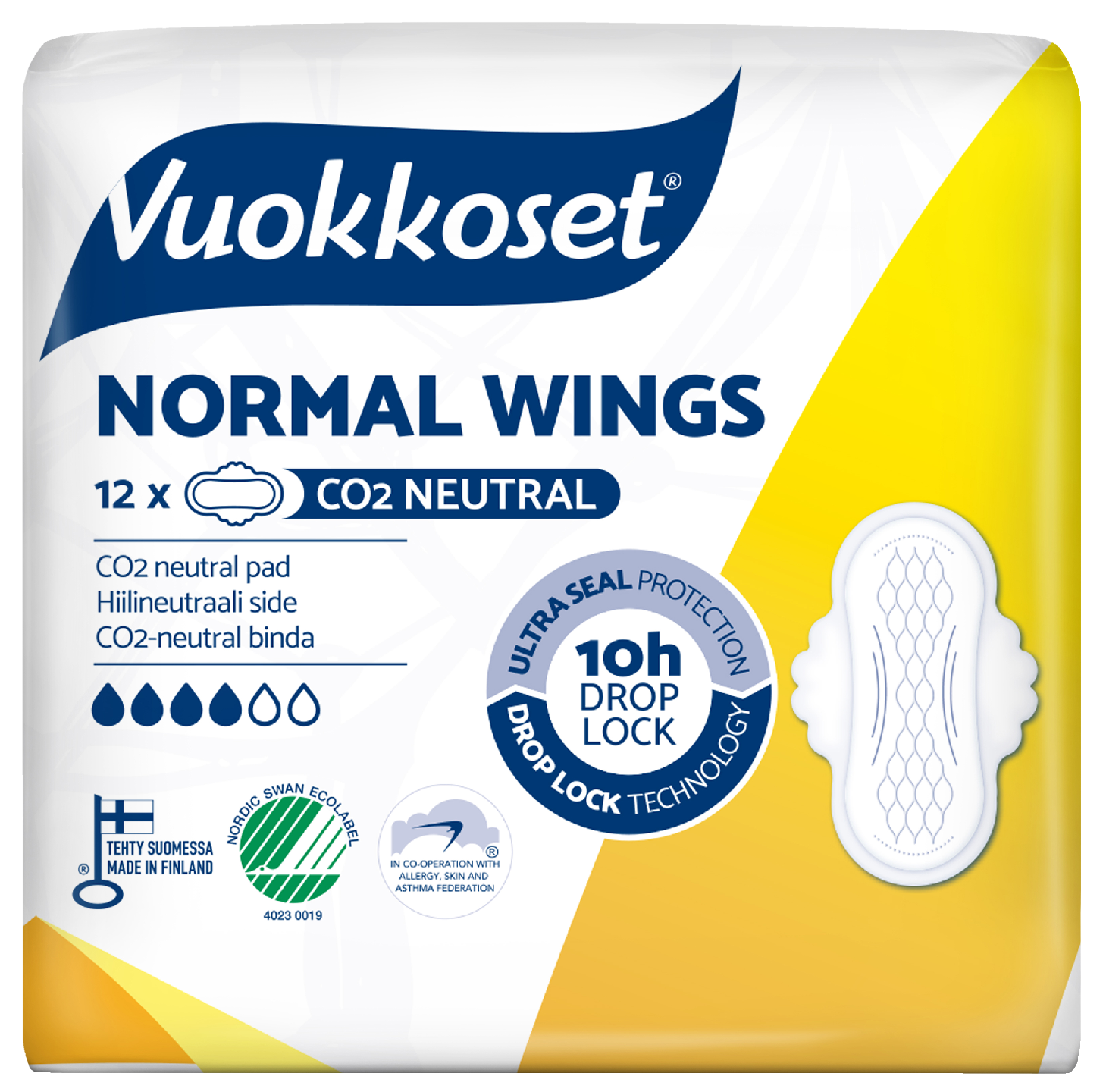 Vuokkoset ohutside 12kpl Normal wings