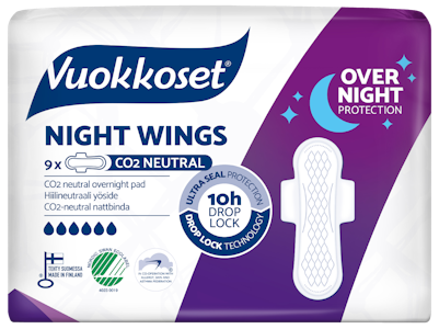 Vuokkoset Night Wings yöside 9 kpl