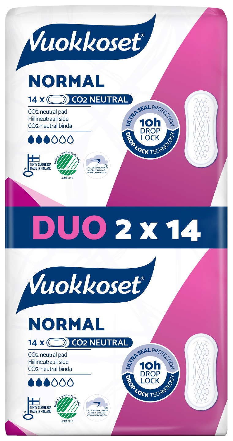 Vuokkoset slim side 2x14kpl normal duo