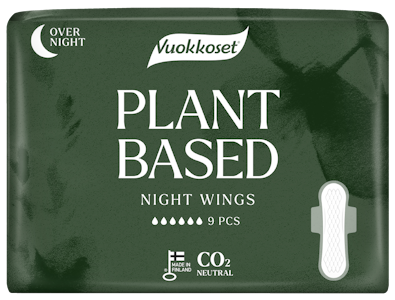 Vuokkoset Plant Based Night Wings yöside 9 kpl