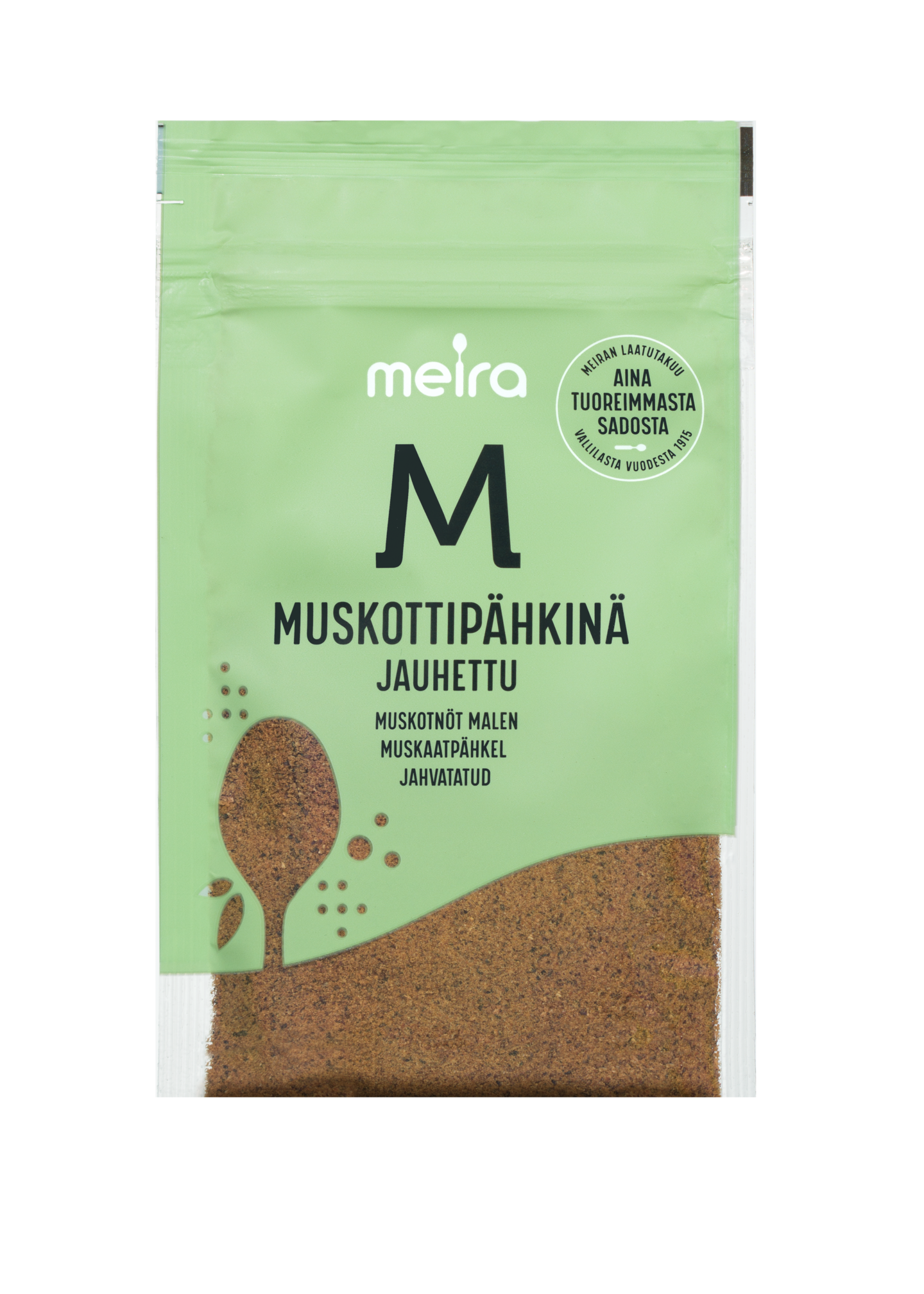 Meira muskottipähkinä 23g jauhettu pussi mauste