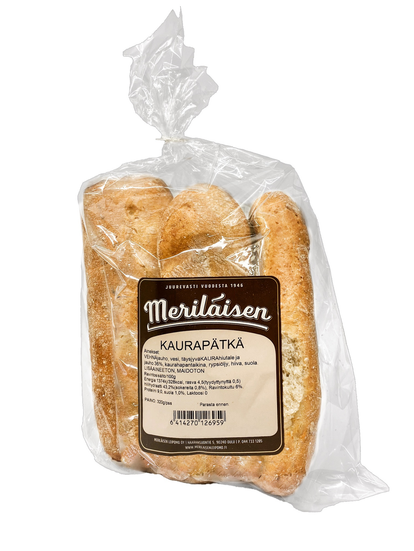 Meriläisen Kaurapätkä 3 kpl/280g