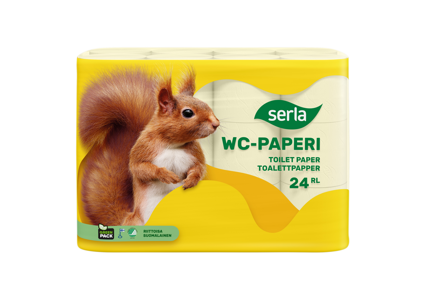 Serla wc-paperi 24rl keltainen