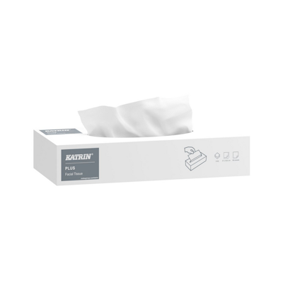 Katrin Plus Facial kasvopyyhe 2-kertainen 21x20,5cm valkoinen 100kpl