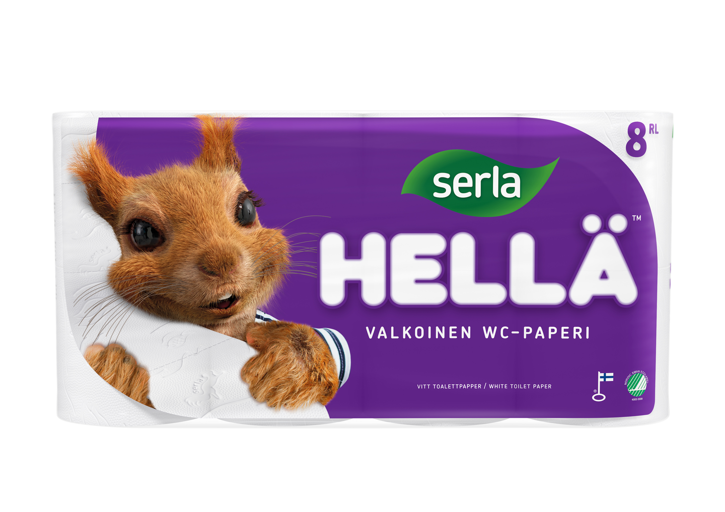 Serla Hellä wc-paperi 8 rl valkoinen
