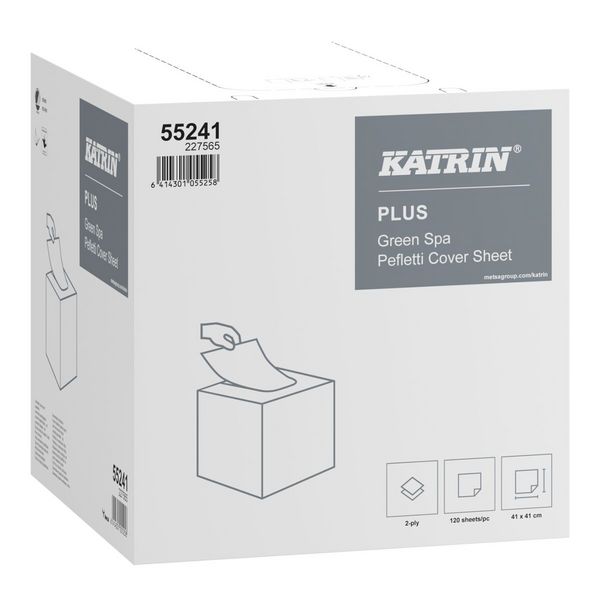 Katrin Plus Green SPA Pefletti laudeliina-arkit valkoinen 41x41cm 120 arkkia