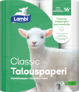 Lambi talouspaperi 16 rl valkoinen