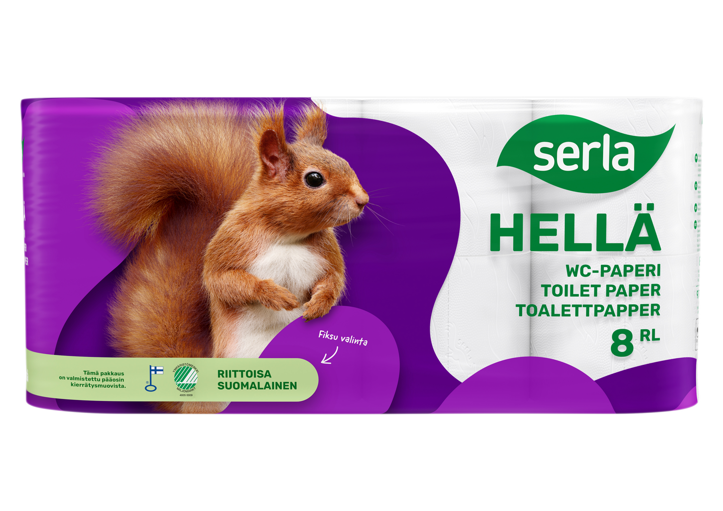 Serla Hellä wc-paperi 8rl valkoinen pal