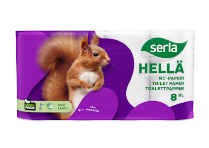 Serla Hellä wc-paperi 8rl valkoinen pal