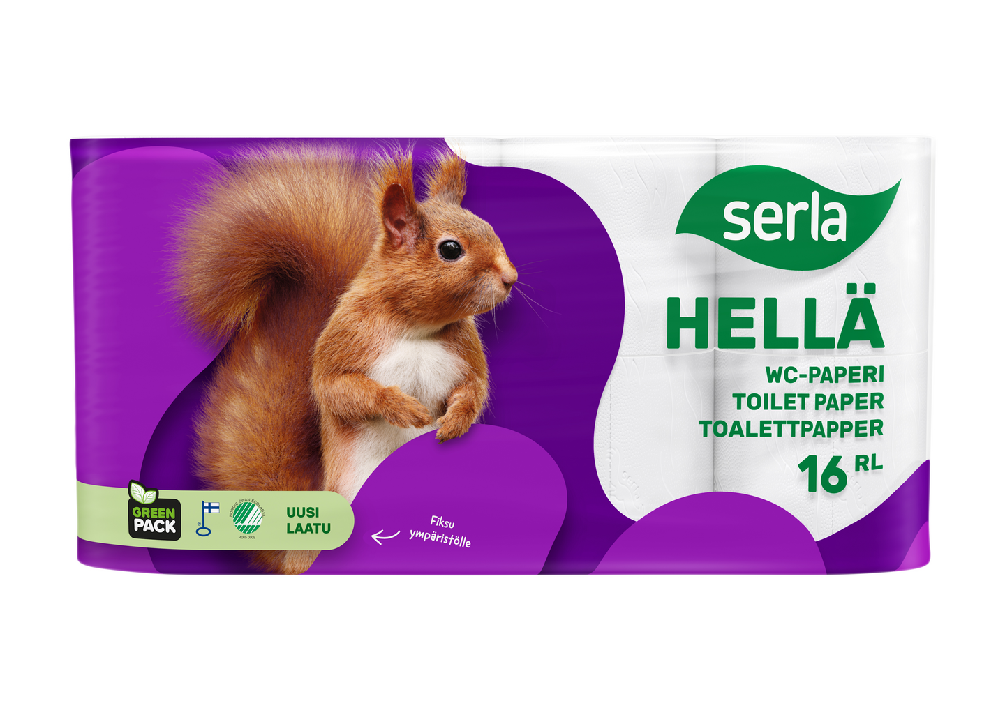 Serla Hellä wc-paperi 16rl valkoinen lava