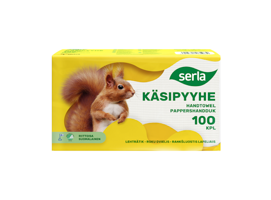 Serla käsipyyhe 100kpl valkoinen