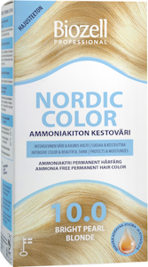 Biozell Professional Nordic Color kestoväri 10.0 2x60ml Bright Pearl Blonde ammoniakiton