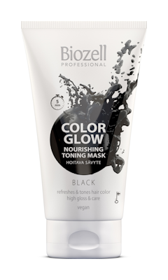 Biozell Color Glow Hoitava sävytenaamio Black 150ml