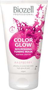 Biozell Color Glow Hoitava sävytenaamio Raspberry 150ml