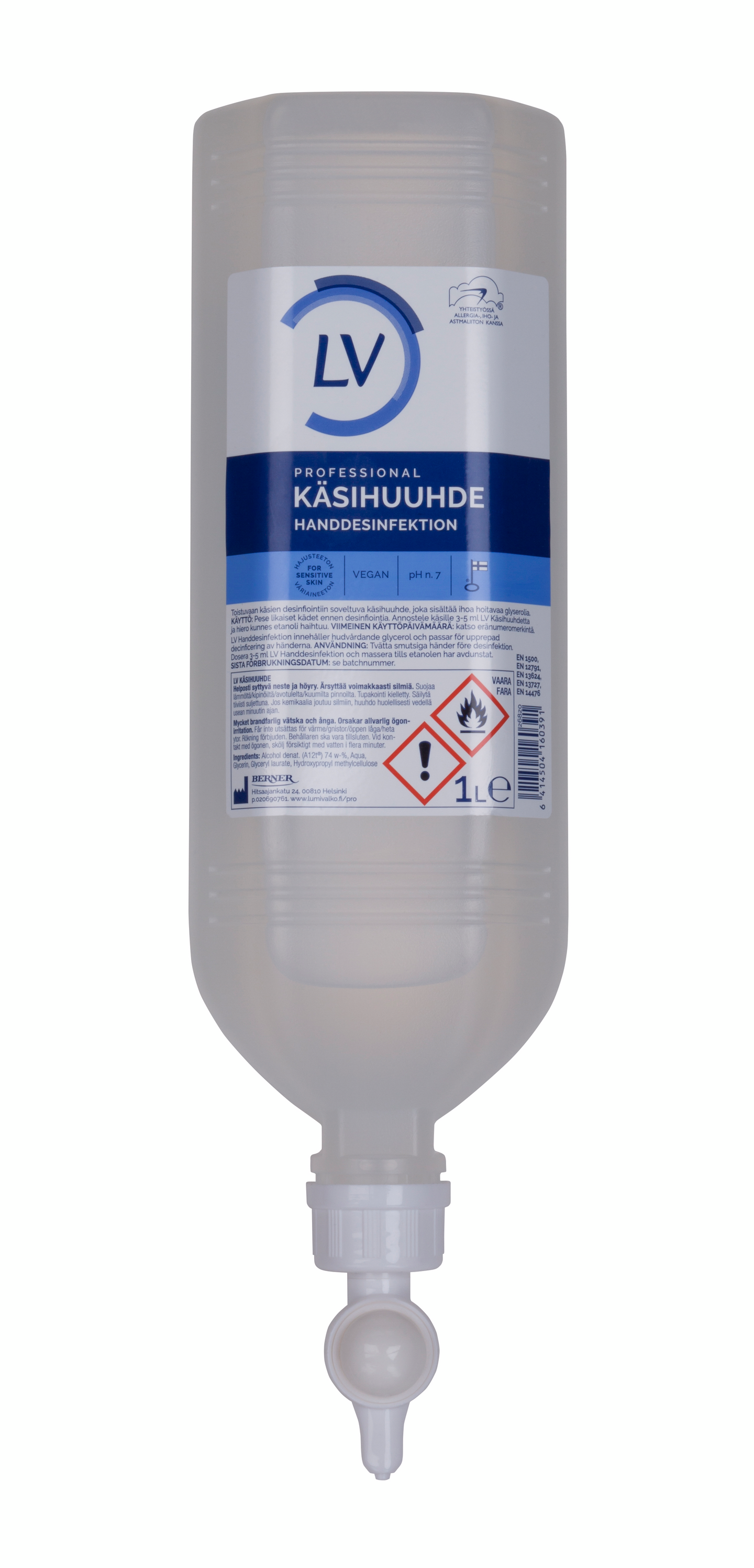 LV Käsihuuhde 1 L dispenso